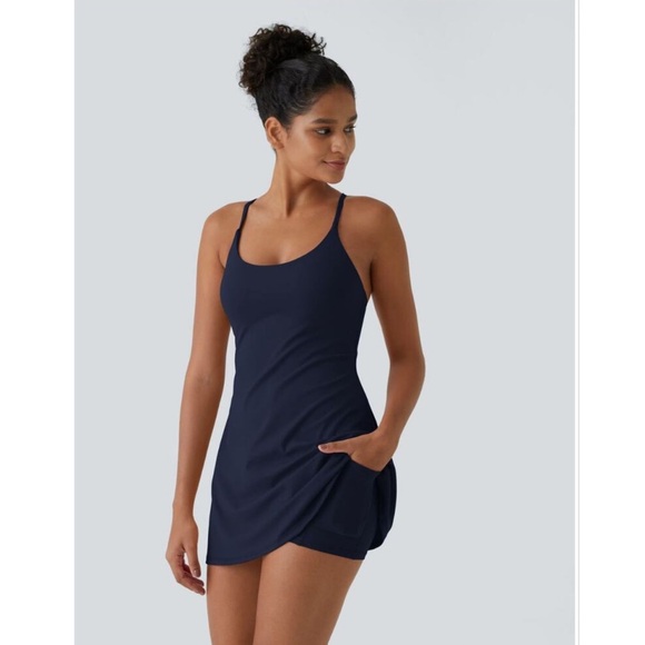 Halara Softlyzero™ Plush Backless Active Dress-Easy Peezy Edition Medium - Picture 1 of 5